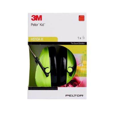 3M  Peltor  KID neon green ear protection for children