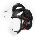 Premium BIGBEN UltraLite sikkerhedshjelm med 3M PELTOR Optime III Høreværn og full face visir, størrelse 51-62 cm, riggerhjelm + ' ' + 43914