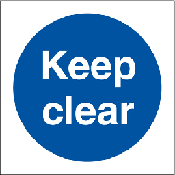 Keep clear 150 x 150 mm