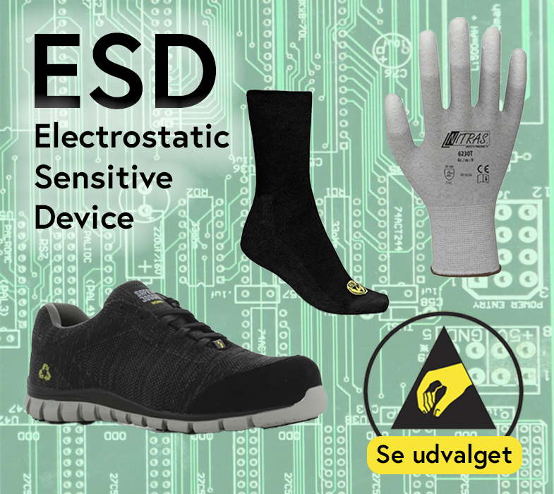 ESD godkendte PPE udstyr