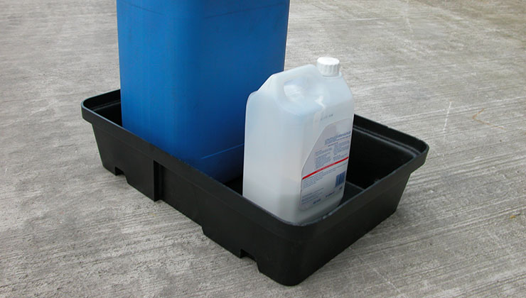 20L Spill Tray with yellow platform