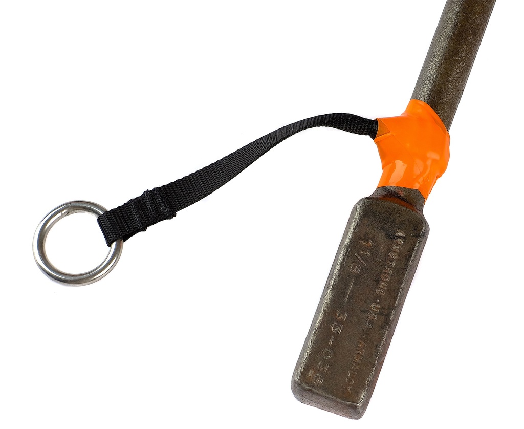 Strop med rustfri stål koblings ring til montering af værktøjs strop