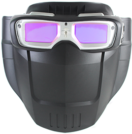 Svejsemaske med automatisk neddæmpende svejsebriller
