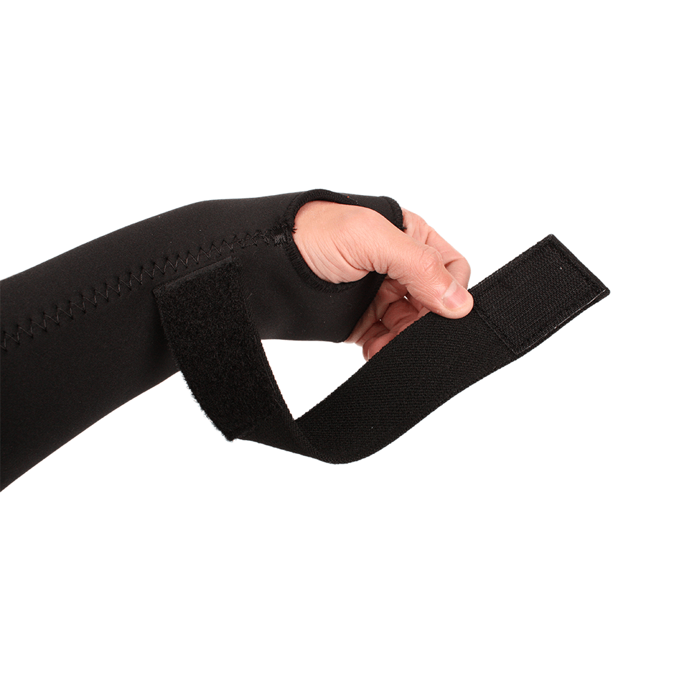 Håndledsstøtte og underarmsstøtte i neopren med velcrolukning, støtter og varmer