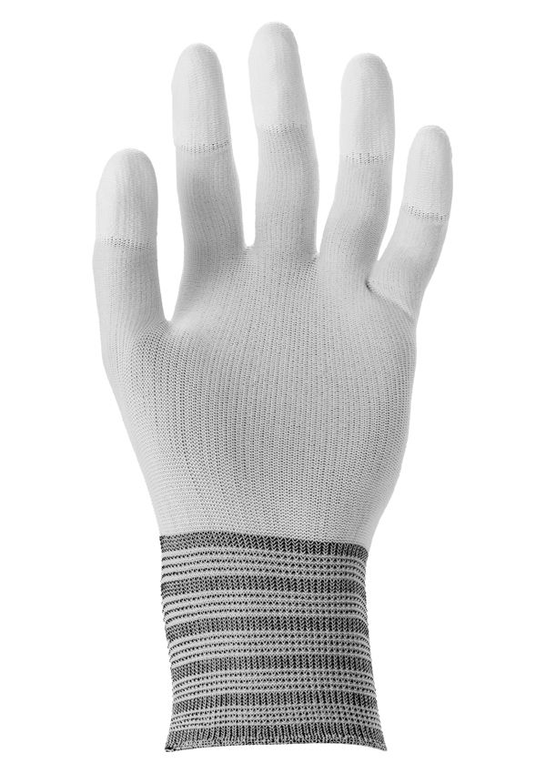 Ansell HyFlex Lite 11-605, White fitting glove, PU at the fingertips, 160-255 mm