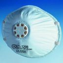 BLS genanvendelig kopformet filtermaske med ventil, type FFP2 R D. 15 stk pr æske