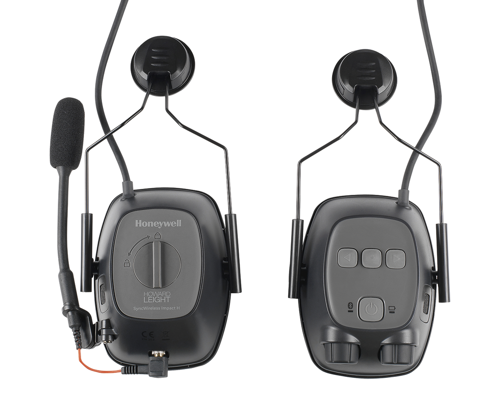 Howard Leight Sync Wireless Impact høreværn med medhør til hjelmmontering