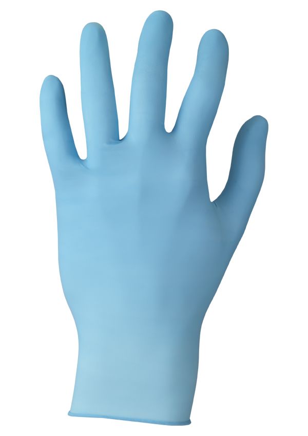 Blue powder-free disposable gloves in nitrile, Ansell TouchNTuff 92-670, 240 mm