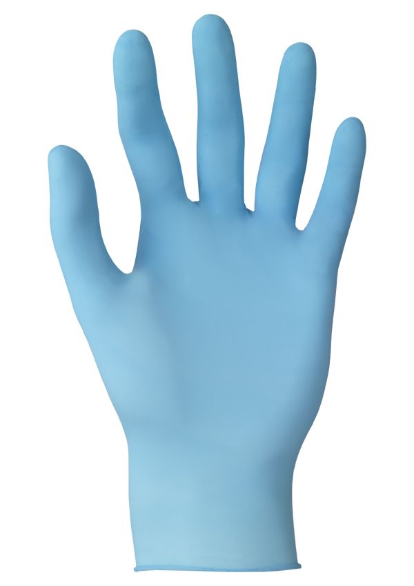 Blue powder-free disposable gloves in nitrile, Ansell TouchNTuff 92-670, 240 mm