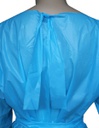 EVA sleeved ærmeforklæde, med binding i nakke og ryg, 36 micron, Chemsplash 1630, one size, 115 x 255cm