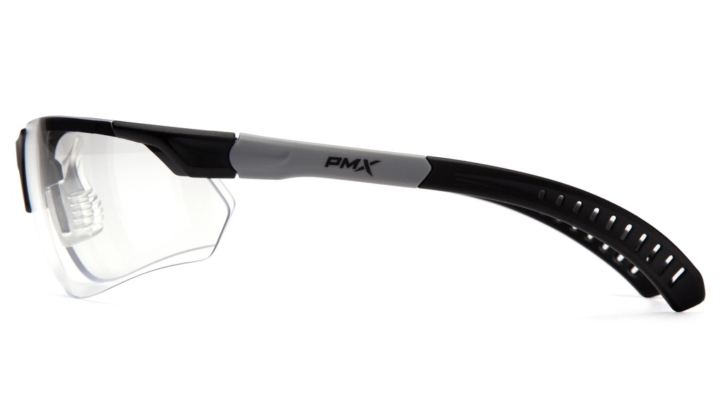8345 Puma sikkerhedsbrille, klar linse, indstillelige brillestænger buet glas samt i optisk klasse 1, med bløde næseklemmer. vægt 28 gram. SBG10110DTM