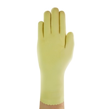 Ansell Duzmor Plus 87-600 Støbt letvægts industri rengørings-handske i 100 % naturgummi, længde 305mm tykkelse 0,43 mm