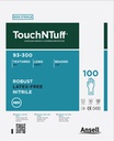 Ansell TouchNTuff 93-300 Renrums pakket, klasse 100 (ISO 5), tynd engangshandske i nitril, længde 300 mm, tykkelse 0,12 mm, AQL 1,5