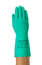 Sol-Vex Classic Alphatec 37-675 Velouriseret grøn kemikaliehandske i nitril. Længde 330 mm, tykkelse 0,38 mm og AQL 0,65 Antistatisk. FDA godkendt