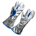 3-fingret handske mod strålevarme i VARMEX Alu, foret med ét lag VARMEX V39-filt i underhånd og overhånd, 13V1539-173