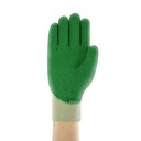 Grøn halvdyppet handske af naturgummi på strikket interlock-for Ansell Gladiator® 16-500
