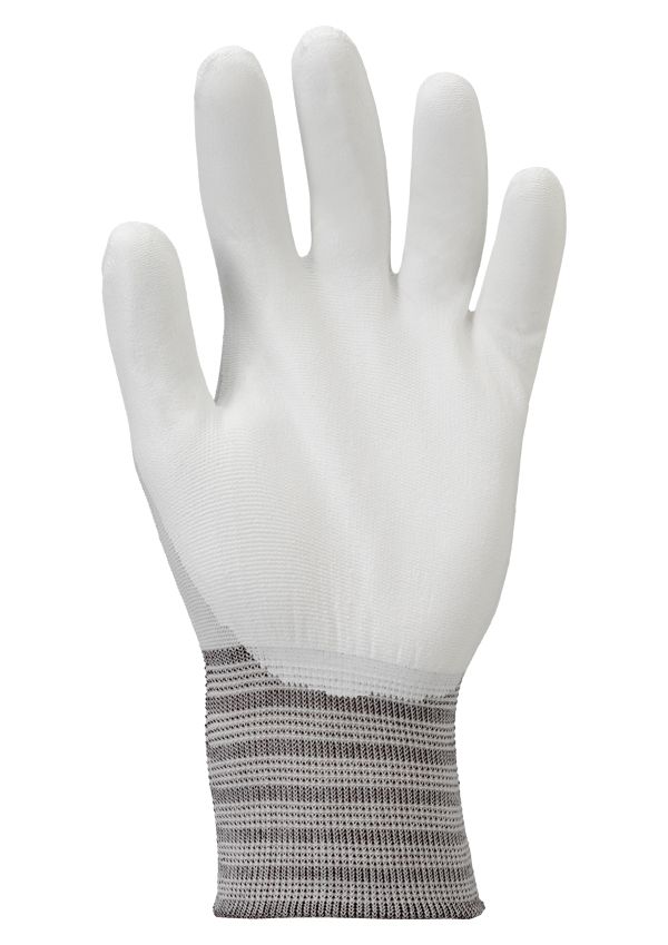 Halvdyppet handske af vandbaseret polyurethan med nylonfor Ansell HyFlex®11-400