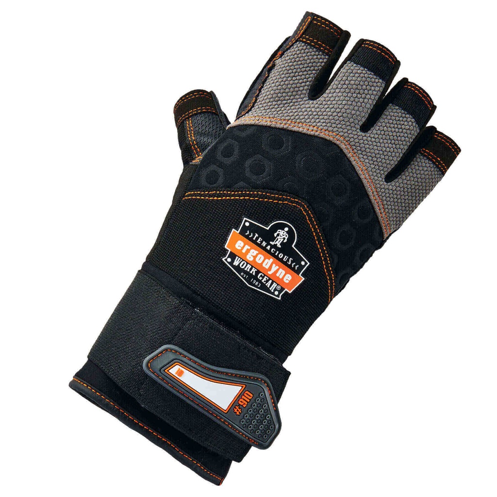 ProFlex 910 fingerløse Læder Impact Handsker med håndledsstøtte
