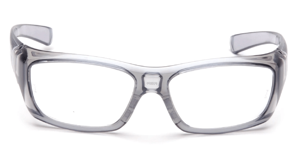 Pyramex Emerge Reader grå sikkerhedsbriller med styrke i hele linsen +1,5
