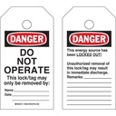 RipTag Danger Do Not Operate Safety Tag Roll sikkerhedsmærkatrullen