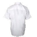 Kortærmet pilotskjorte, polyester 55%/bomuld, 45% med 2 stk brystlommer samt skulderstroper hvid REST SALG SÅ LÆNGE LAGER HAVES