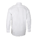 Hvid langærmet pilotskjorte, 55% polyester 45% bomuld, 2 brystlommer samt skulderstropid REST SALG SÅ LÆNGE LAGER HAVES