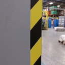 Advarselstape i PVC, 50 mm bred x 33 m lang (kopi)