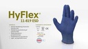 Ansell blå HyFlex 11-819 - Den perfekte kombination af komfort, smidighed og med ESD / touchscreen funktionalitet.