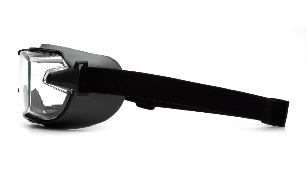 Cappture Pro goggle, sproggle sikkerhedsbrille, heavy duty, med aftagelige bånd og gummikant, støvtær, finstøvtæt og stænktæt
