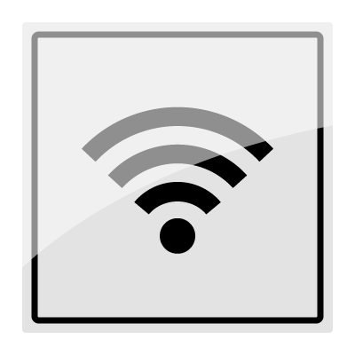 Wi-Fi piktogram - Rustfrit stål