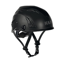 Kask SUPERPLASMA AQ hjelm,  sort sikkerhedshjelm med 10 ventilations huller, 4 punkt hagerem, str. 51 til 63 cm, skrue justering i nakken