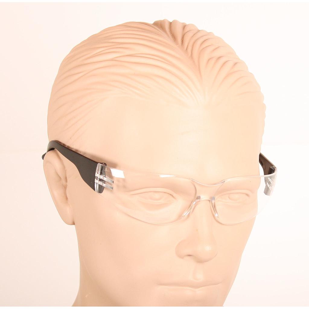 PF 8126 Ultralet sikkerheds - brille med klar Polycarbonat linse. Optisk klasse 1. Vægt 23 gram