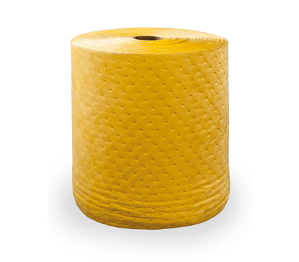 106 Liter 165 g/m2 smelteblæst gul split rulle absorbent, Bonded 38cm x 92m (15 &quot;x 300&quot;) 1 rulle