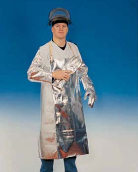 Varmex Alu forklæde imod strålevarme, b:100 × l:120 cm