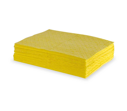 120 Liter 165 g/m2 smelteblæst gul absorbent Pads, Bonded 50cm x 40cm (16&quot; x 20&quot;) 200 ark