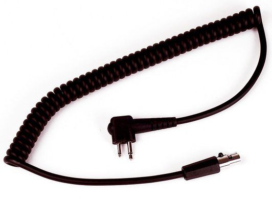 3M PELTOR Fleksibelt kabel til ICOM og lignende radioer ved brug af 2-polet stik med lige stik, FL6U-31