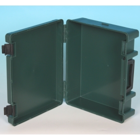 Grøn Kraftig Opbevaringsboks med håndtag  22,5 x 27,5 x 9 cm