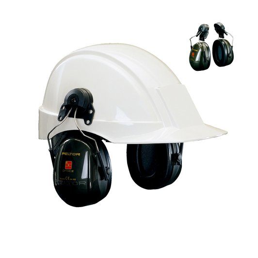 3M PELTOR Optime II Høreværn, 30 dB, sort, hjelmmontering, H520P3F-410-GQ