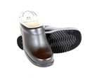 D-S Flex sort bøjelig tøffel træsko slippers model skridsikker sål overdel i læder, 36001