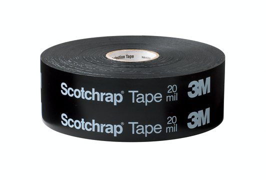 3M Scotchrap tape 51 sort kraftig vinyl tape til korrosionsbeskyttelse 50 mm x 30.5 m, 0.51 mm tyk