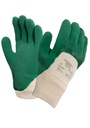 Ansell EDGE 16-500 Grøn halvdyppet handske af naturgummi på strikket interlock-for længde 240 til 260mm
