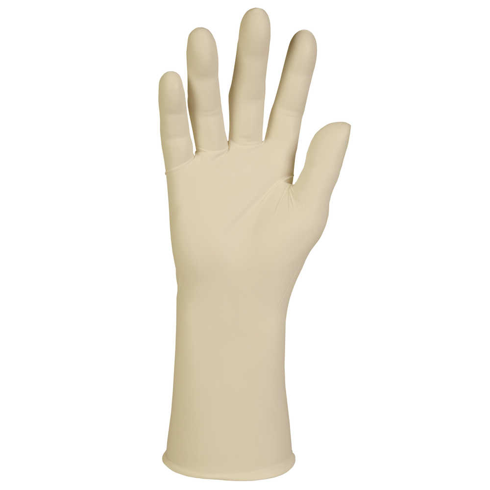 Kimtech Pure G3, HC13S, steril naturgummi handske, renrums klasse 100 (ISO 5). længde 300 mm, tykkelse 0,2 til 0,22, AQL 1,5. Kimberly Clark HC13 (5684)