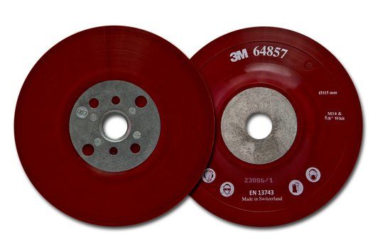 3M Ventileret Bagplade, M14, Rød, 125mm x 22mm, 10 stk/krt, PN64861