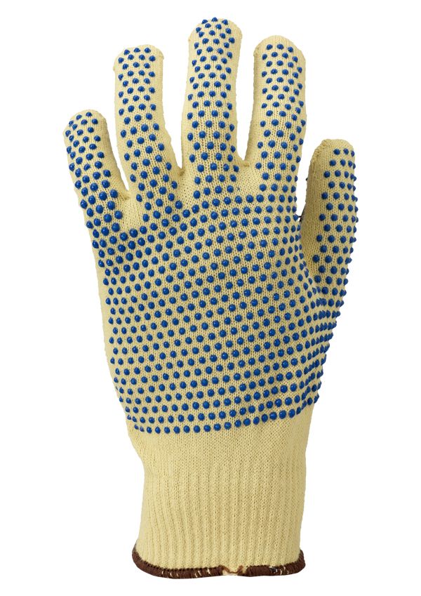 Ansell Neptune Kevlar 70-325 Ru dothandske, middelkraftig snitbestandig handske med PVC-dupper REST SALG SÅ LÆNGE LAGER HAVES