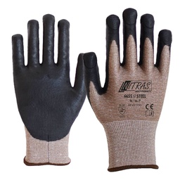 Nitras 6655 Steel kanylehandske stik sikker handske, beskyttelseshandske til håndtering af spidse og skærende emner som stikfast kanyler