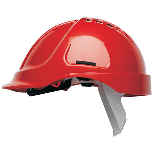 Scott Safety HC600 ventileret hjelm HC600VR, rød REST SALG SÅ LÆNGE LAGER HAVES