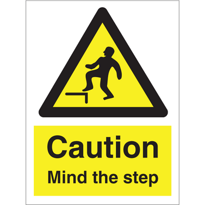 Caution Mind the step 200x150 mm