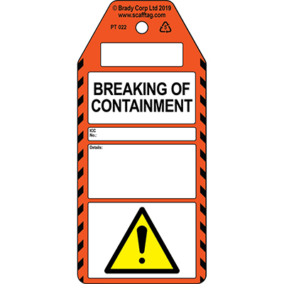 Breaking of Containment tag