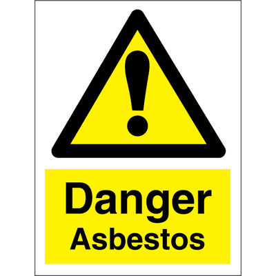 Danger Asbestos 200x150 mm