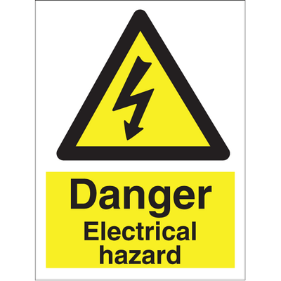 Danger Electrical hazard 200x150 mm